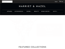 Tablet Screenshot of harrietandhazel.com